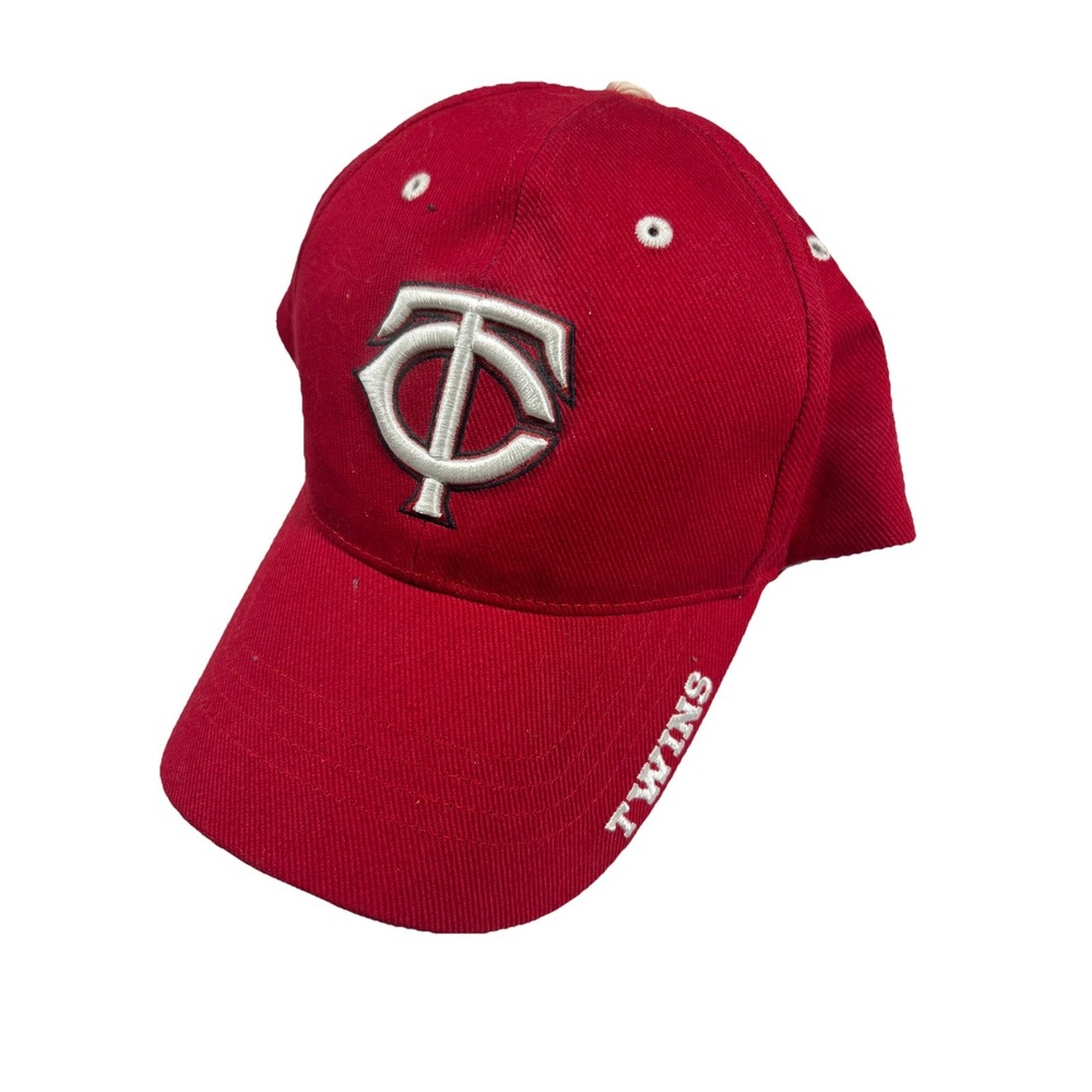 Red Minnesota Twins Cap Genuine Merchandise By T.E.I. 100% Cotton